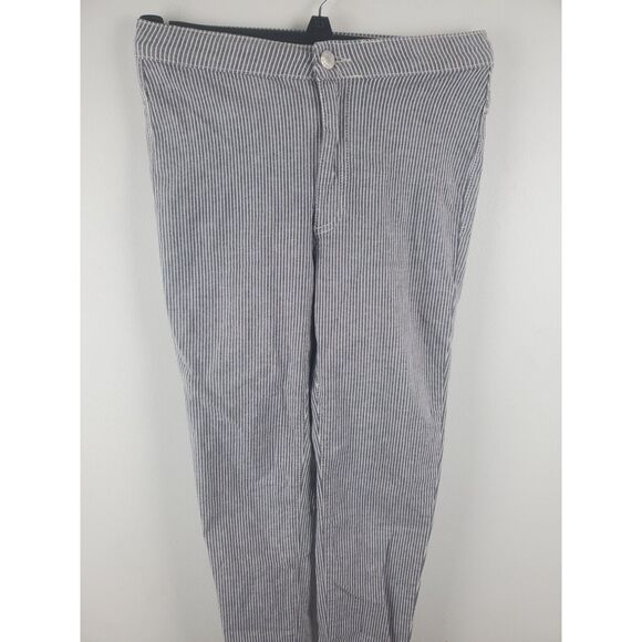 Free People Jeans 25 Womens Skinny Leg Grey White Striped High Rise Casual - Picture 2 of 4